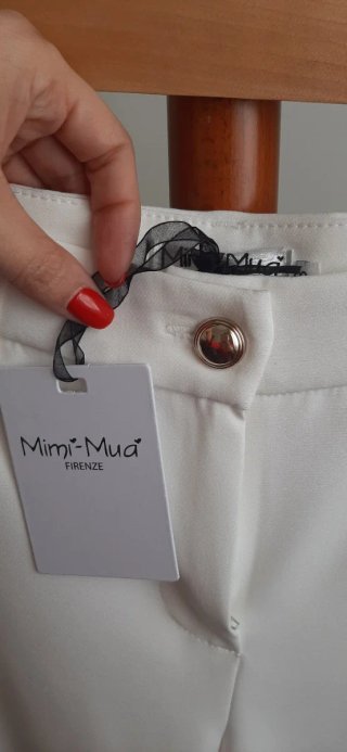 Pantalón cargo blanco mujer