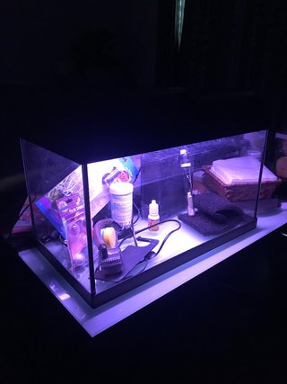 Acuario 50x28x35 cm Negro