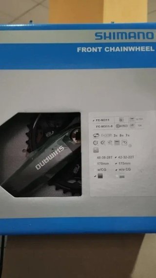 Shimano FC-M311 Biela Drha 42-32-22T 175mm