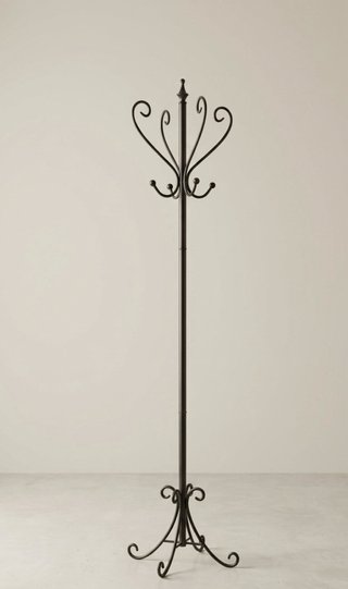 Perchero de forja negro 190cm