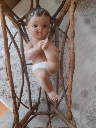 Cuna y Niño Jesús Antiguo