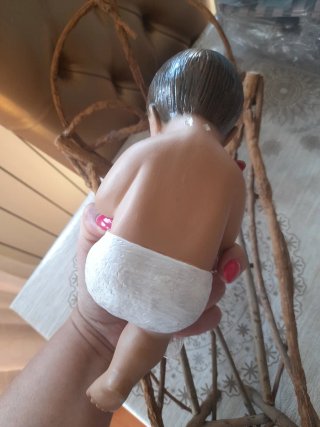Cuna y Niño Jesús Antiguo