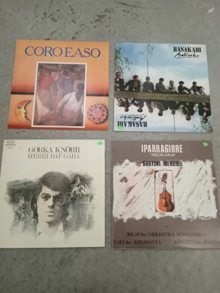 Discos vinilo en euskera / grupos vascos