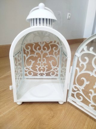 Candelabro blanco decorativo