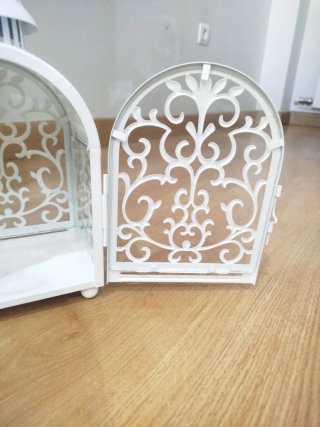 Candelabro blanco decorativo
