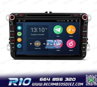 RADIO GPS ANDROID 14 PARA VOLKSWAGEN VW GOLF POLO PASSAT CAD