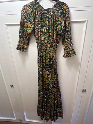 Vestido largo estampado Trilce
