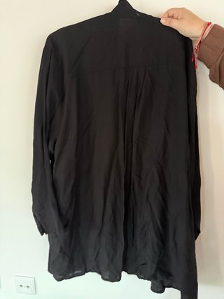 Camisa fluida negra talla única