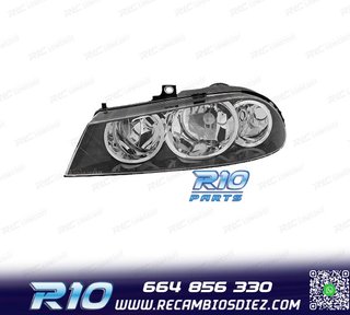 FARO IZQ ALFA ROMEO 156 03-05 CROMADO NEGRO