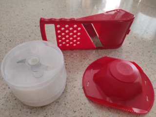 Set Utensili Cucina Rosso Bianco