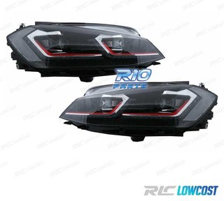 FAROS VOLKSWAGEN VW GOLF 7.5 17-19 FULL LED DINAMICOS LOOK G