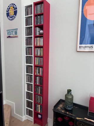 Estantería CD/DVD Ikea Roja