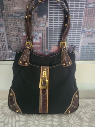 Borsa Laura Biagiotti nera e marrone