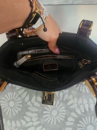 Borsa Laura Biagiotti nera e marrone