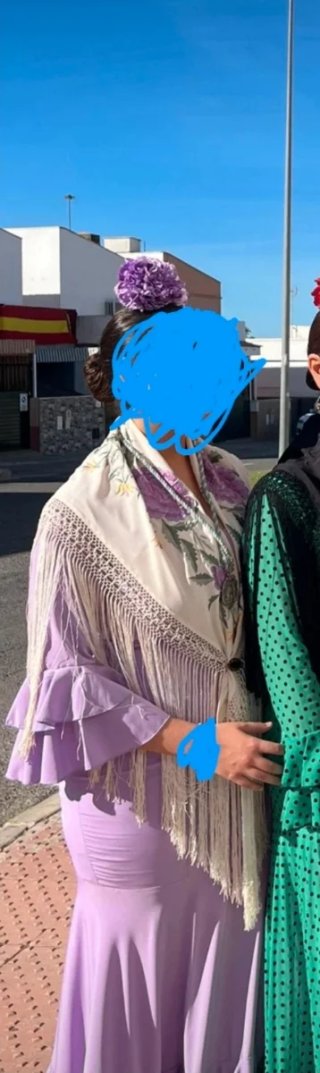 Vestido Flamenca Lila