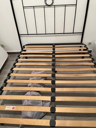Conjunto Cama: Cabecero, Somier y Colchón 135 cm