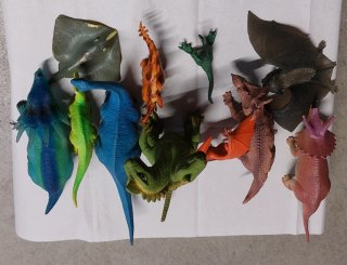 11 Dinosauri Giocattolo Assortiti