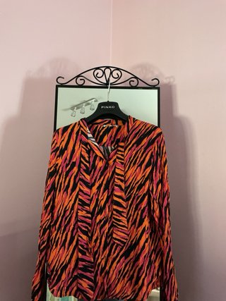 Blusa Patrizia Pepe arancione e rosa