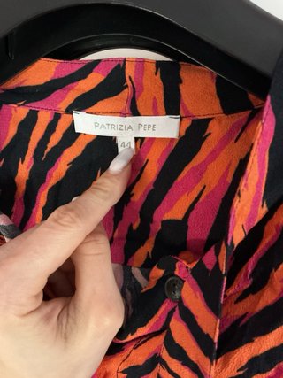 Blusa Patrizia Pepe arancione e rosa