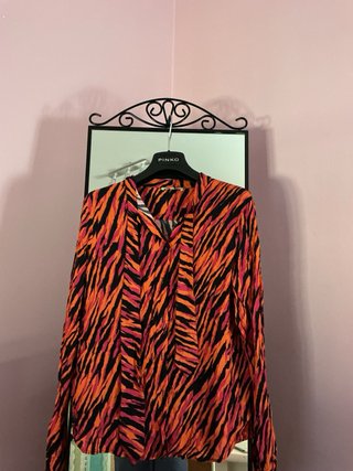 Blusa Patrizia Pepe arancione e rosa
