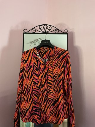 Blusa Patrizia Pepe arancione e rosa
