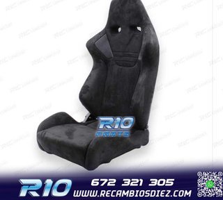 KIT ASIENTO BAQUET UNIVERSAL NEGRO EVO ERS RALLY