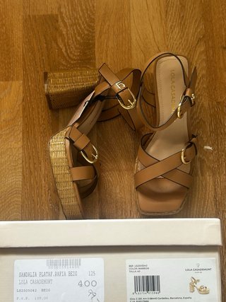 Sandalias Lola Casademunt Cuña Mimbre