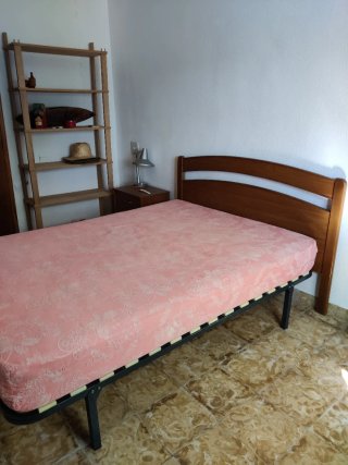 Somier Cama 130x185 Metal y Madera (+ colchón)