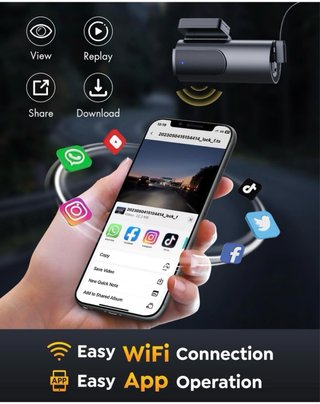Dashcam GKU 4K+1080P WiFi 5GHz