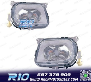 FAROS ANTINIEBLA MERCEDES CLASE E W210 95-99 CRISTAL CLARO