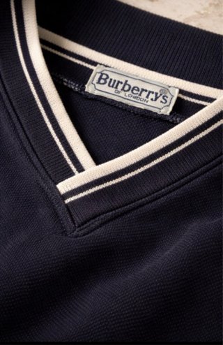Polo Vintage BURBERRY’S of London - Blu Navy