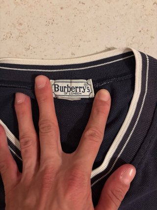 Polo Vintage BURBERRY’S of London - Blu Navy