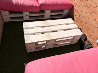 Sofá de palets 3 piezas