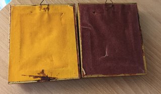 Coppia piccoli quadri vintage 70s