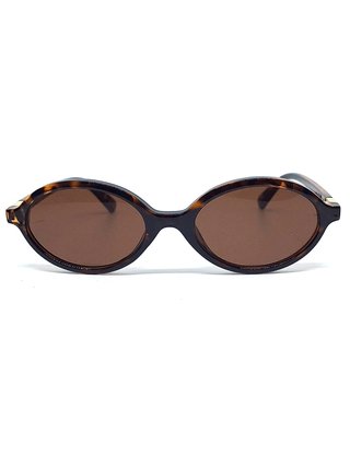 Occhiali da sole donna marrone e oro