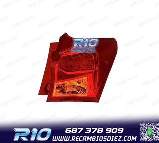 PILOTO DCH TOYOTA AURIS 5P 13-15 AMBAR ROJO LED