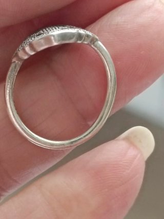 Anillo Pandora Encaje Brillante Plata