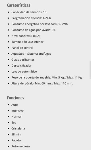 Lavavajillas Pando PLT-7461 Nuevo