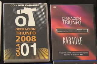 DVD Karaoke Operación Triunfo 2008