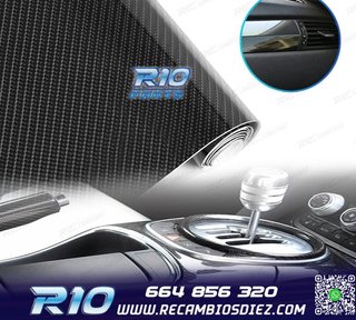 VINILO ADHESIVO CARBONO 5D NEGRO BRILLANTE
