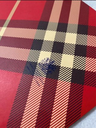 Borsa regalo Burberry Check rossa