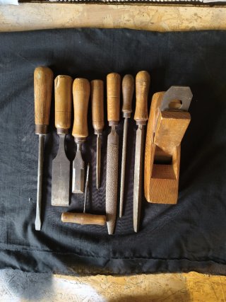 Lote Herramientas Carpintería Antiguas Madera