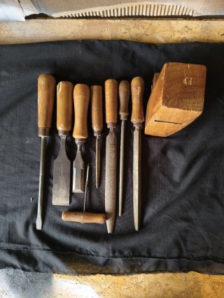 Lote Herramientas Carpintería Antiguas Madera