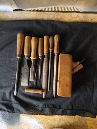 Lote Herramientas Carpintería Antiguas Madera