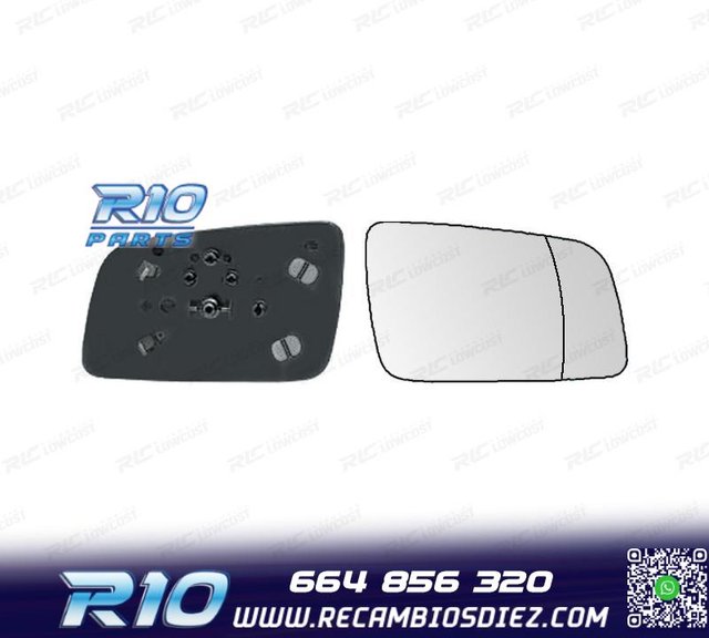 CRISTAL ESPEJO + BASE DERECHO OPEL ASTRA G 98-04