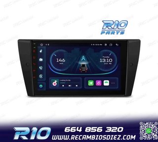 RADIO GPS ANDROID 14 BMW E90 E91 E92 E93 PANTALLA 9" TACTIL