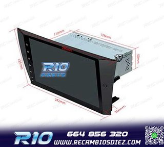 RADIO GPS ANDROID 14 BMW E90 E91 E92 E93 PANTALLA 9" TACTIL