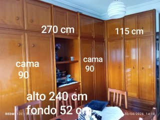 Dormitorio completo madera