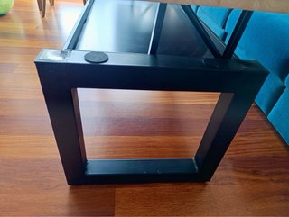 Mesa centro elevable madera y metal