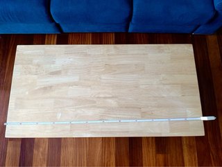 Mesa centro elevable madera y metal